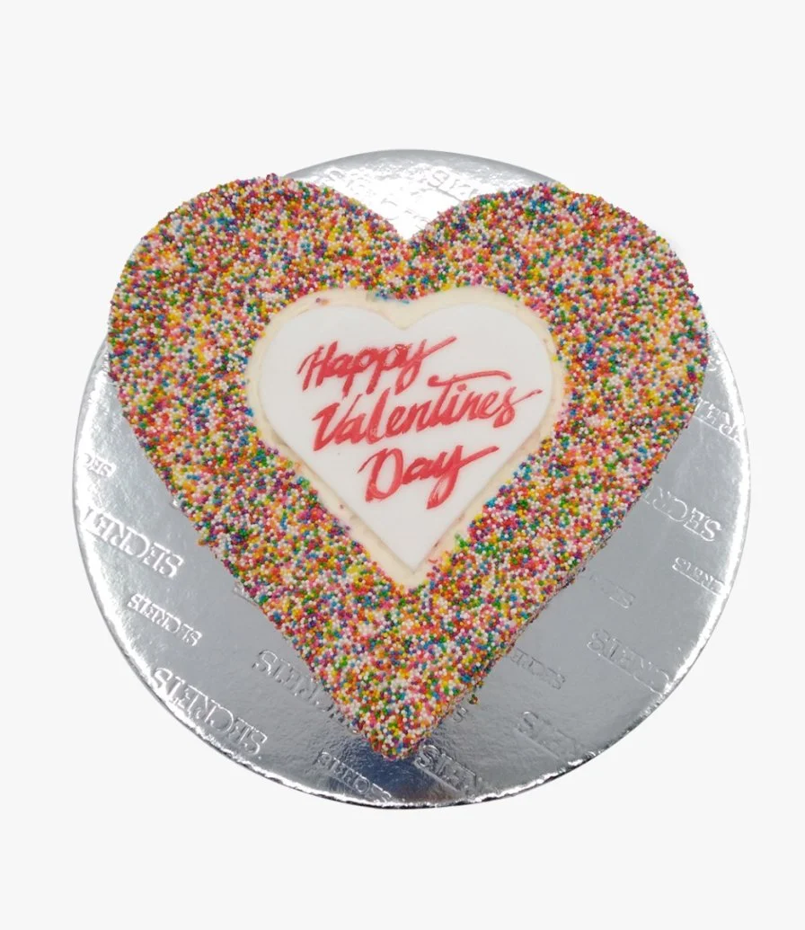 Sprinkles Heart Shaped Valentine Cake by Secrets