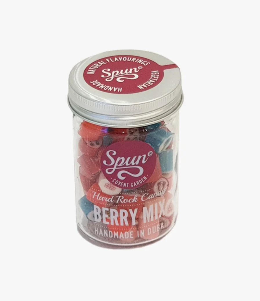 Spun Candy Hard Rock Candy Berry Mix Jar by Candylicious