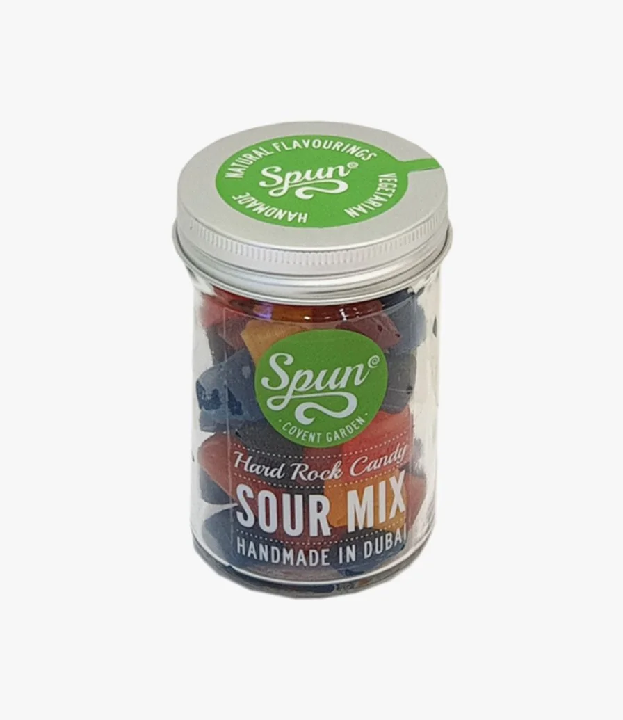 Spun Candy Hard Rock Candy Sour Mix Jar by Candylicious