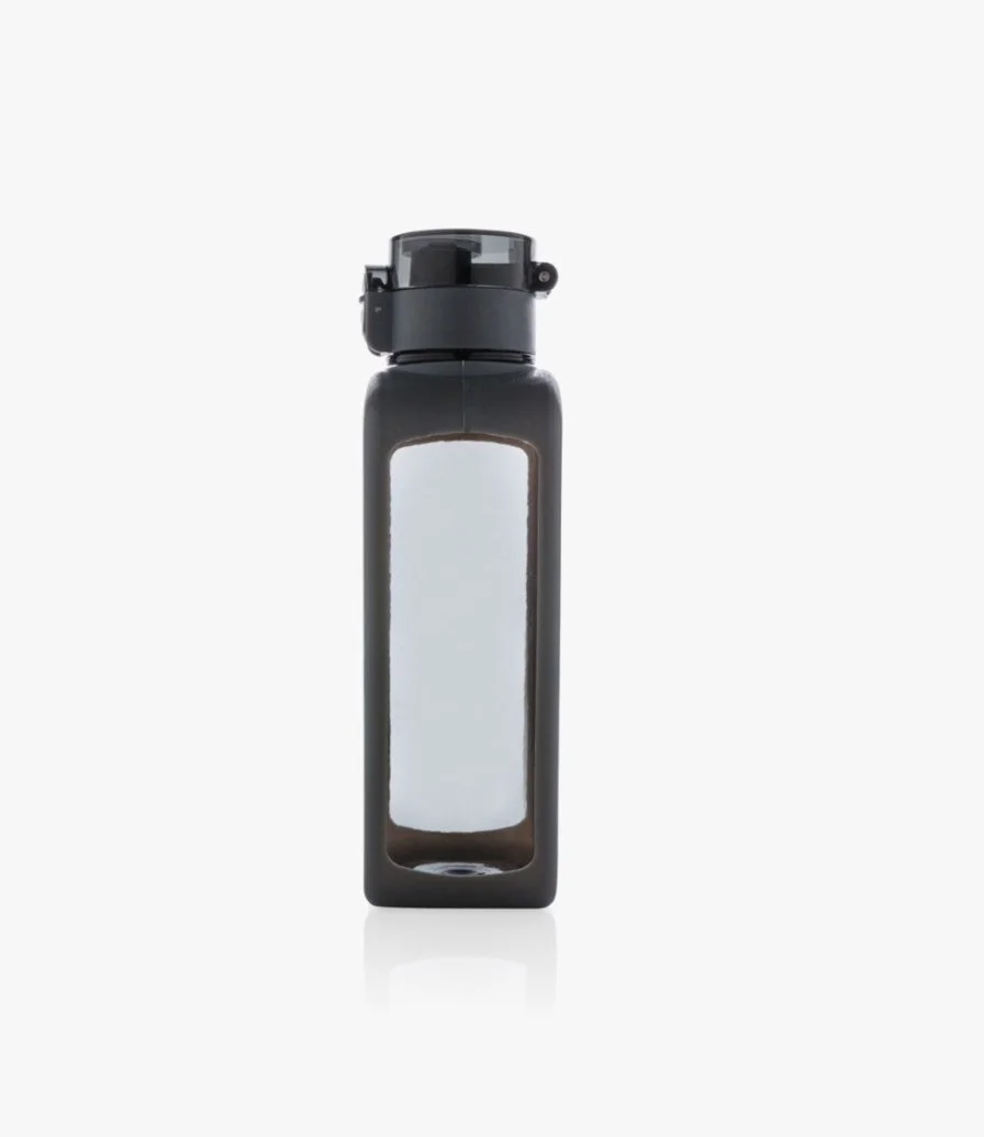 زجاجة ماء مربعة اكس دي اكسكلوسيف باللون الأسود من جاساني