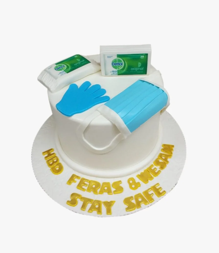 Stay Safe 3D Cake