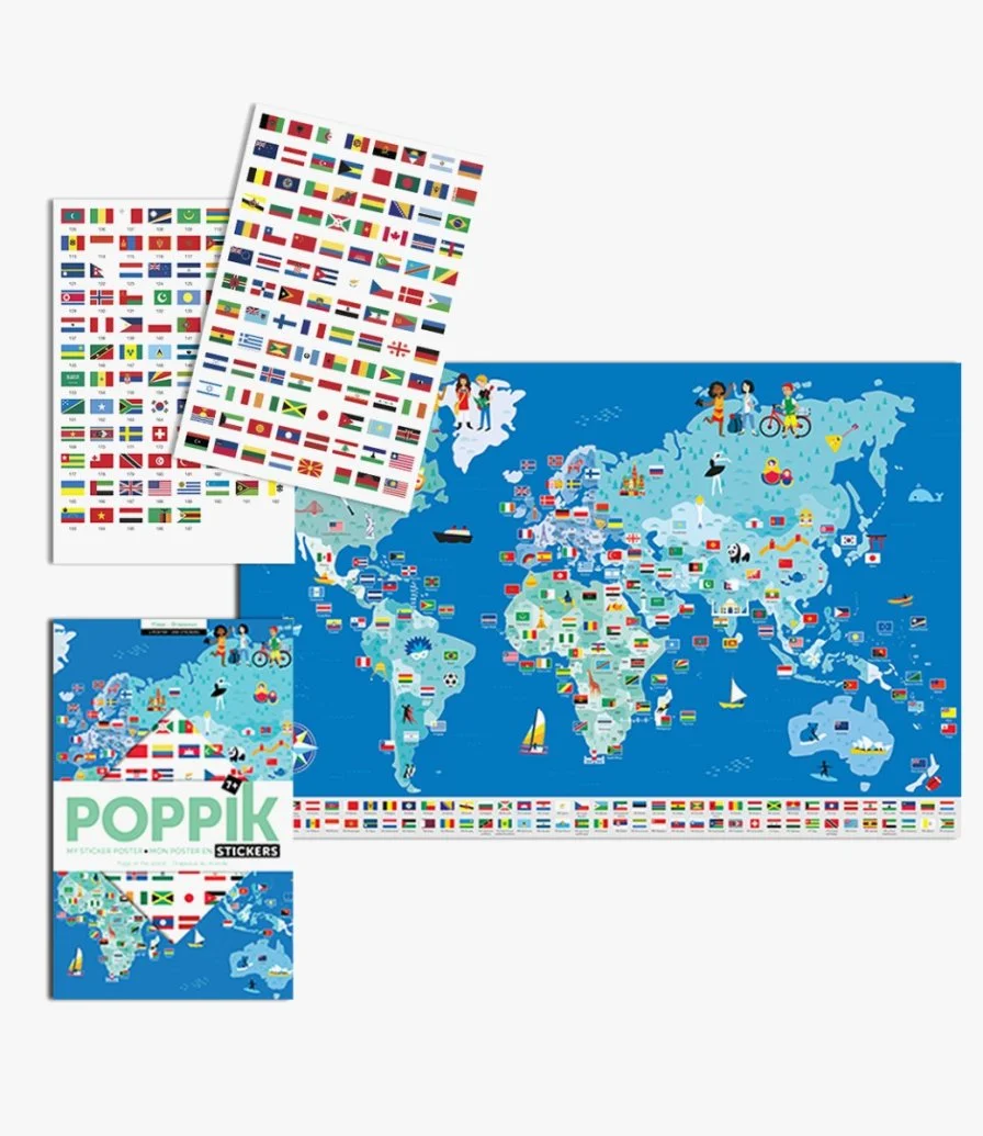Sticker Poster Discovery - Flags By Poppik