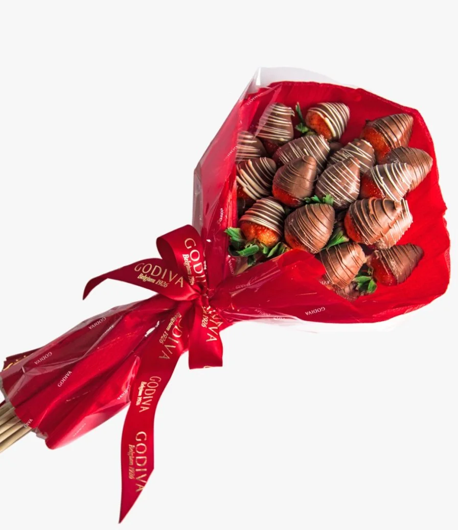 Strawberry Dipped in Chocolate Hand Bouquet 