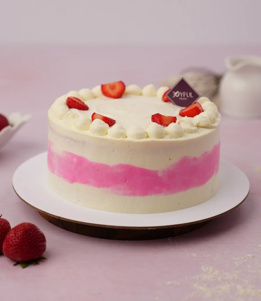 Strawberry Vanilla Cake 1kg by Joyful Treats