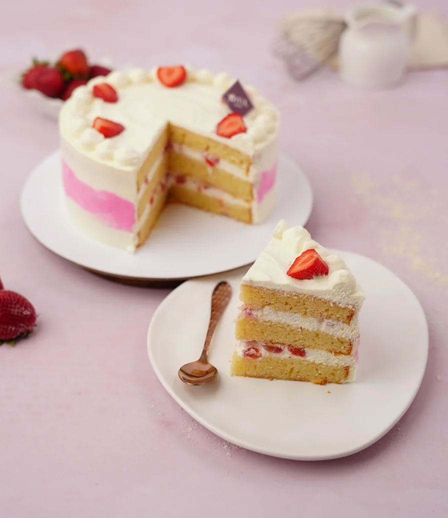 Strawberry Vanilla Cake 1kg by Joyful Treats