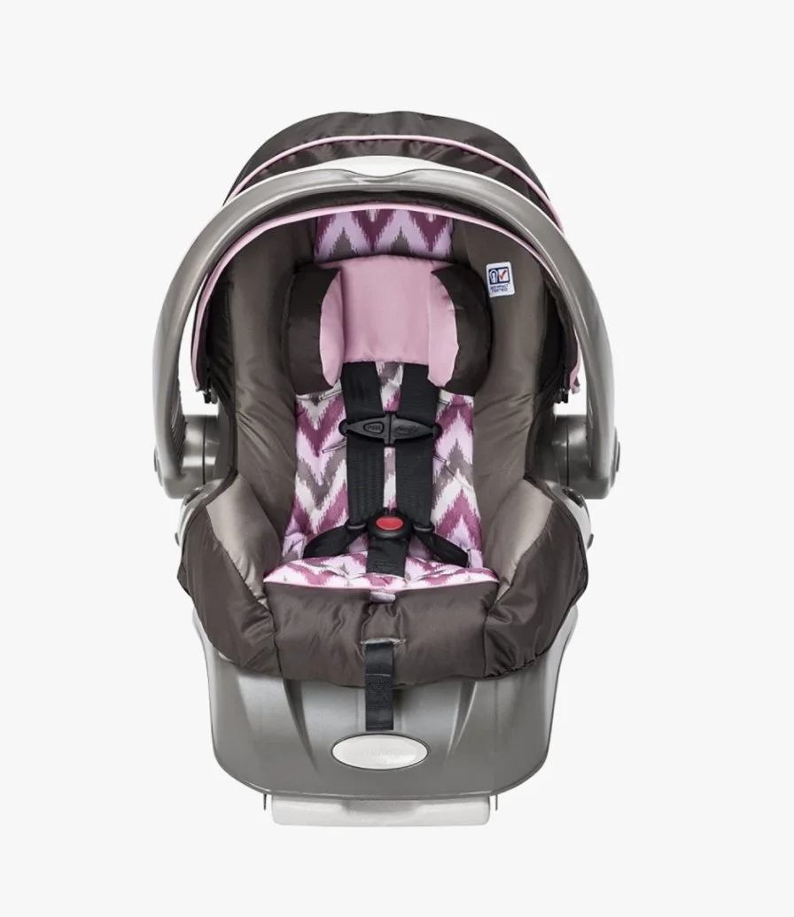 Pink Evenflo FlexLite Travel System Stroller and Car Seat 