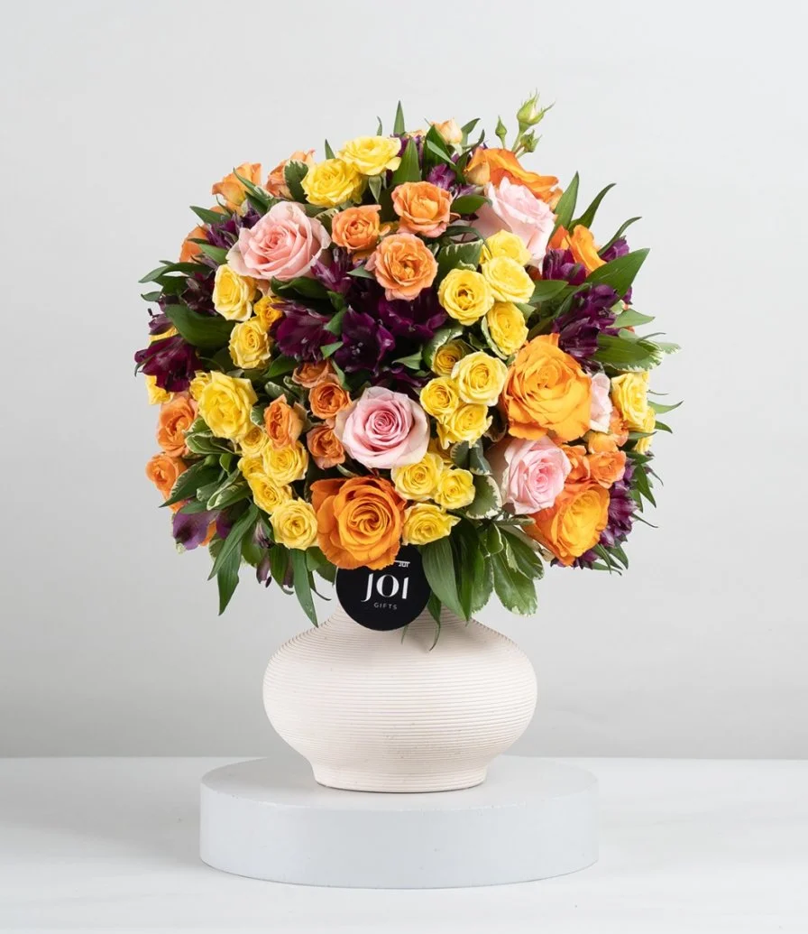 Summer Rose Mix Flower Arrangement