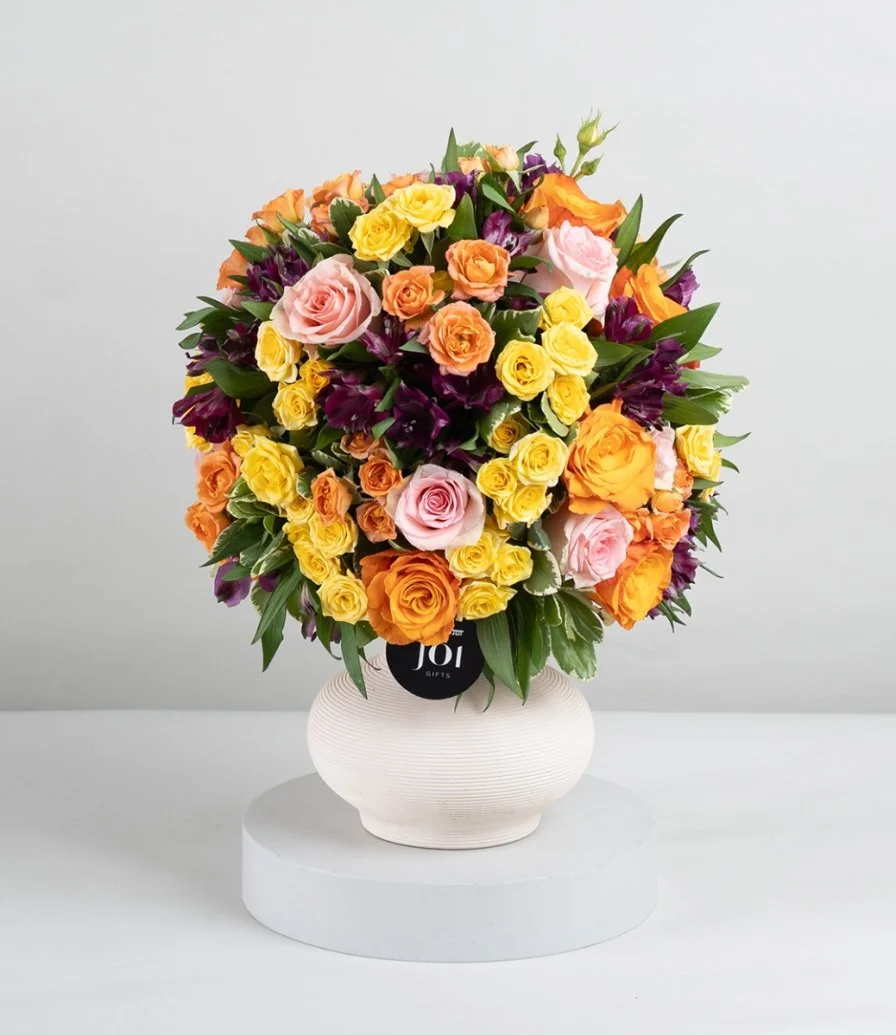 Summer Rose Mix Flower Arrangement