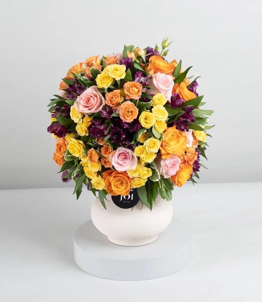 Summer Rose Mix Flower Arrangement