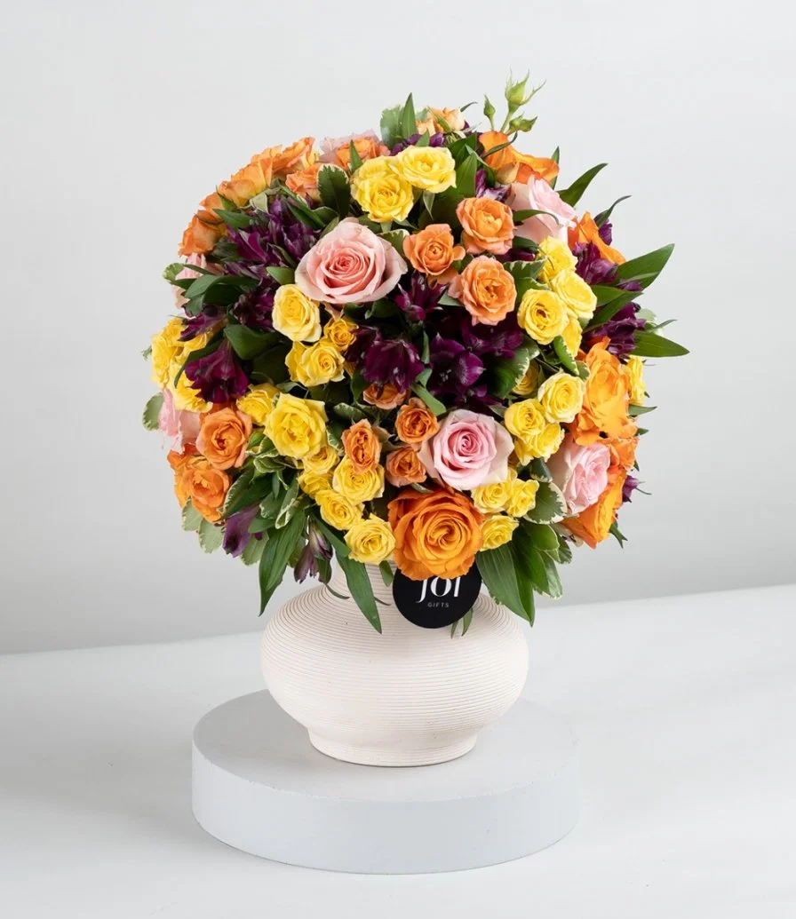 Summer Rose Mix Flower Arrangement