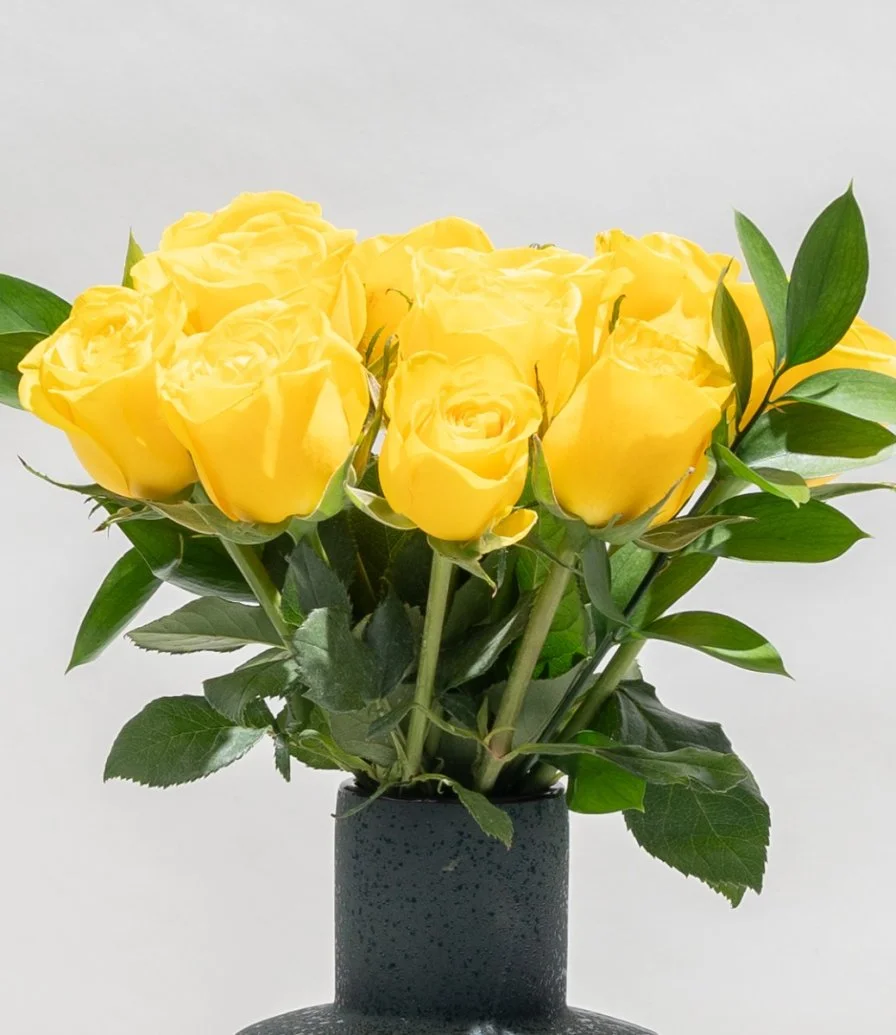 Sunny Glow Rose Arrangement