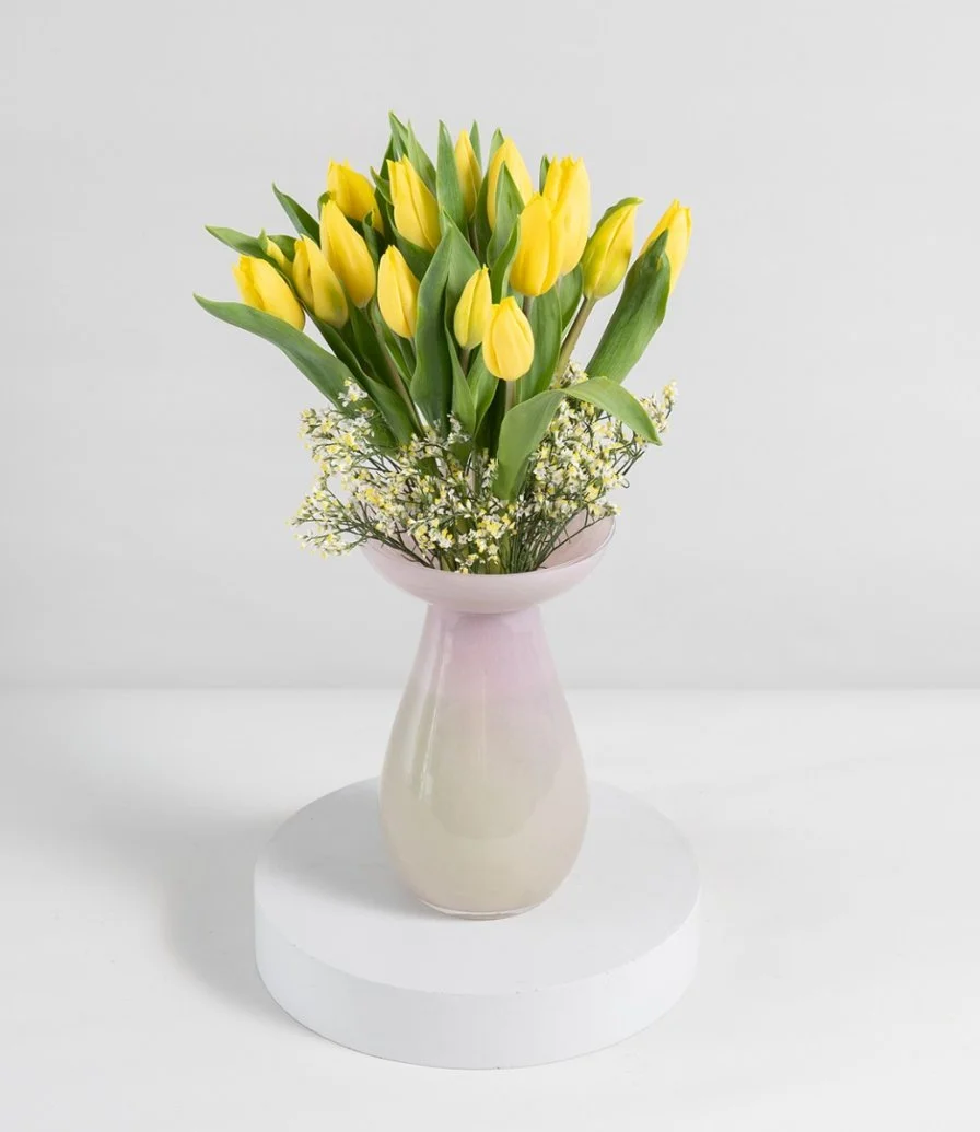 Sunny Tulip Flower Arrangement