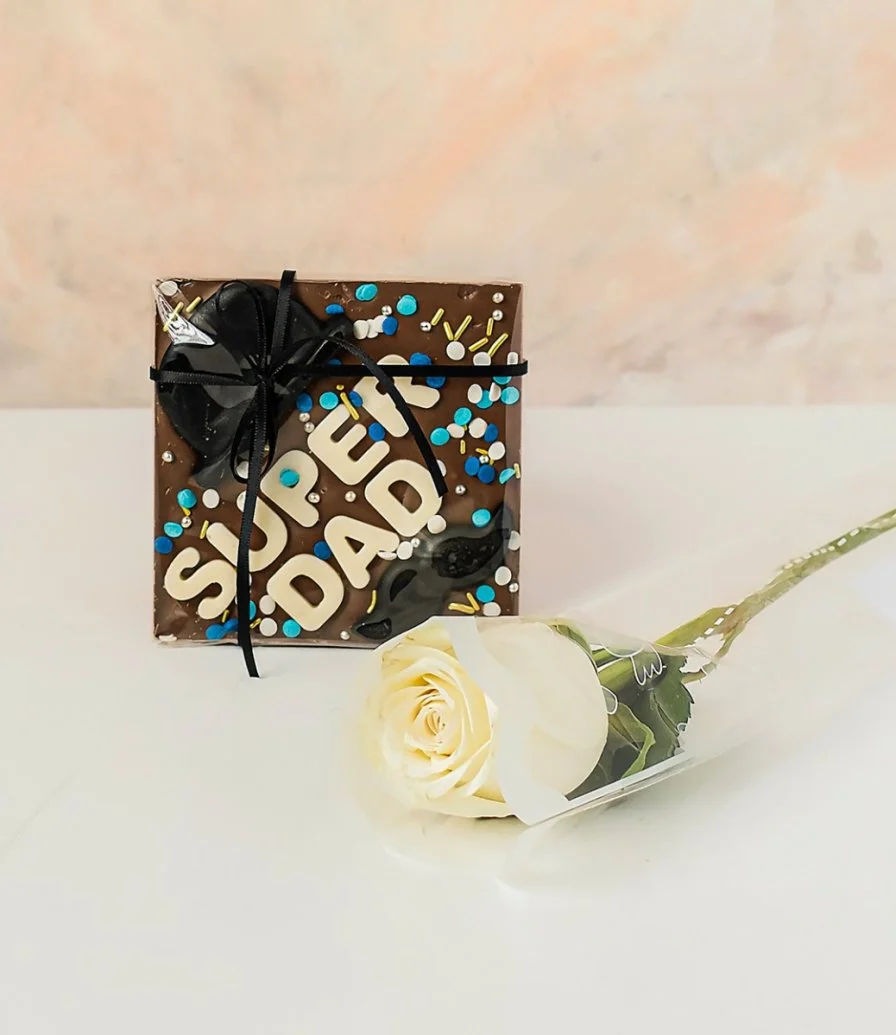 Super Dad Chocolate with Rose by NJD