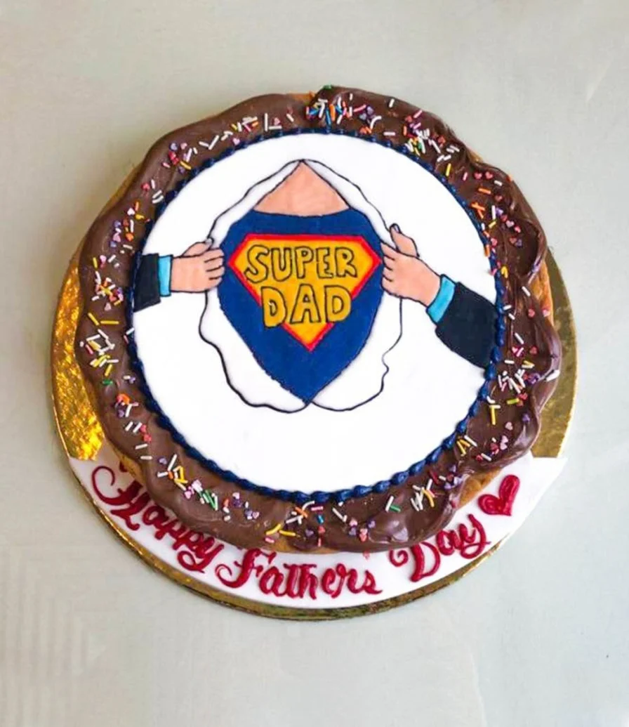 Super Dad Cookie Cake by Katherine's