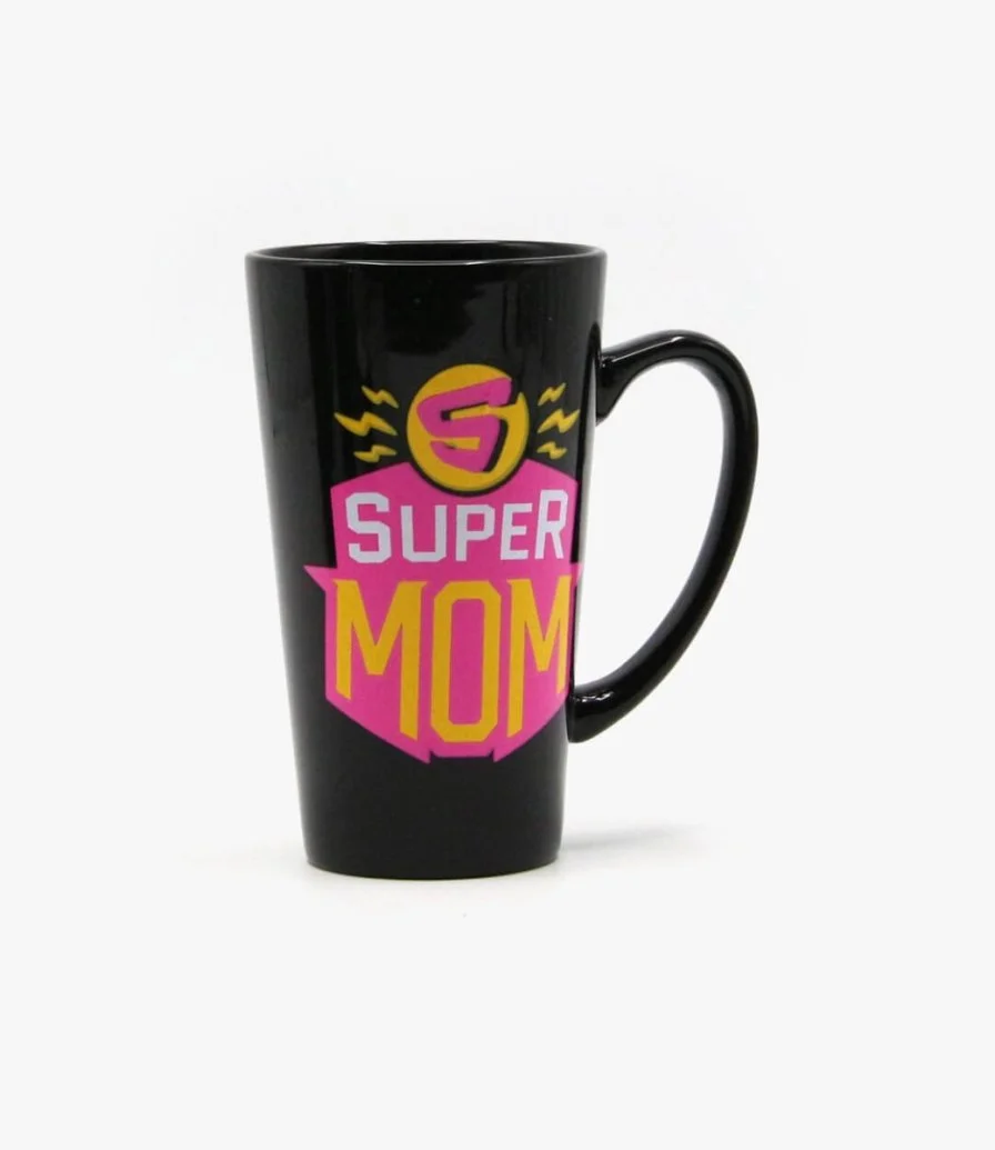 Super Mom Mug (Pink & Yellow)