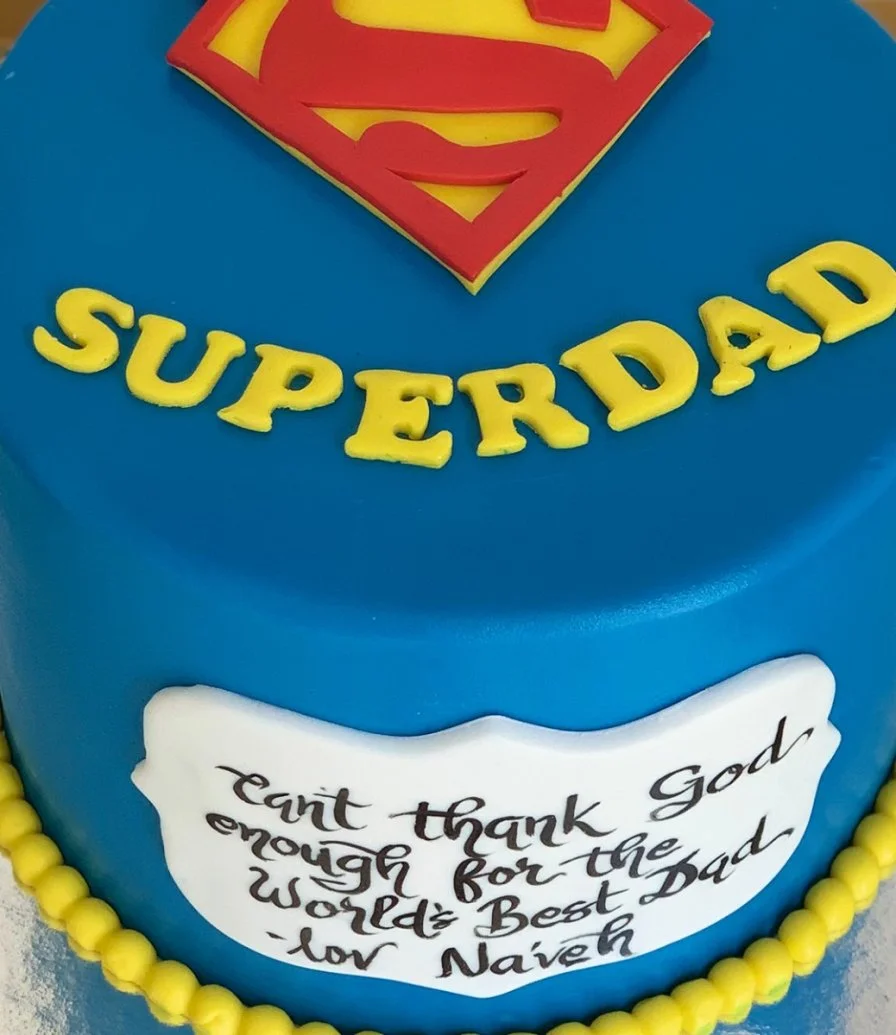 Superdad 4-inch cake By Yummy Bakes
