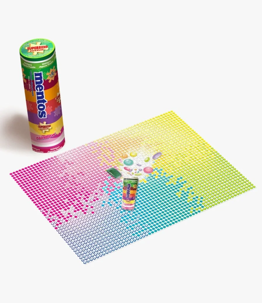 Supersized Puzzles Mentos Rainbow 1000 Pcs-Puzzles
