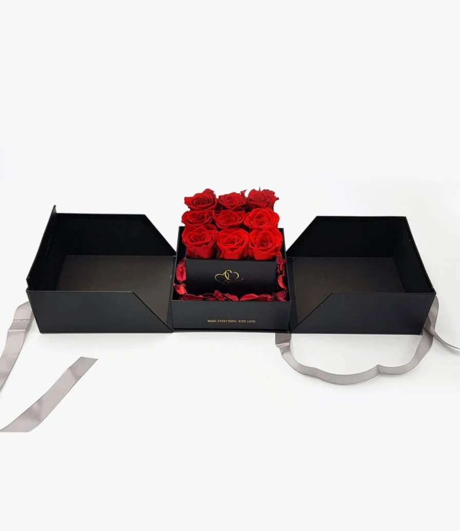 Surprise Roses Box (Black)
