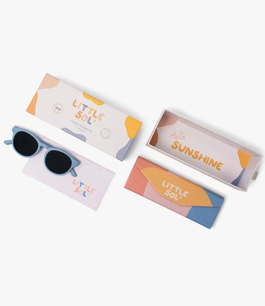 سيدني - نظارات شمسية باللون الوردي الناعم للأطفال من ليتل سول +