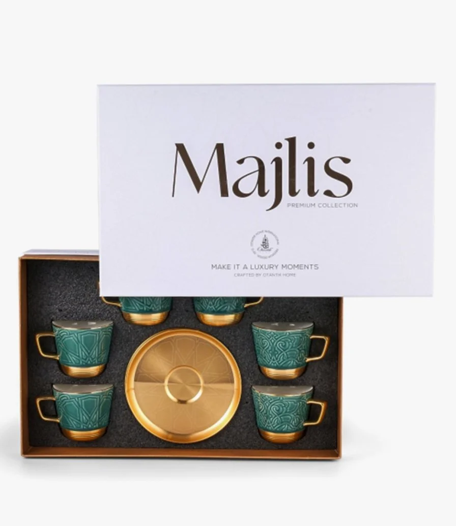 Tea Porcelain Set 12 Pcs From Majlis – Green