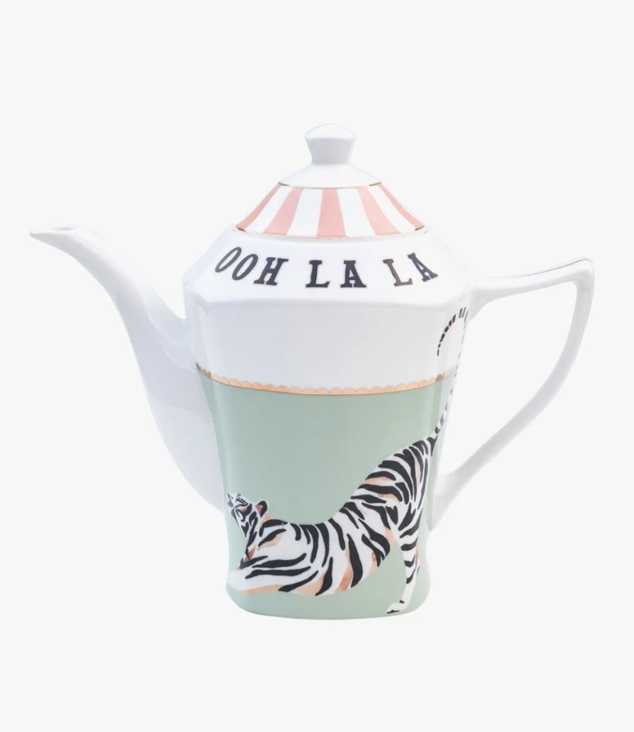 Teapot Ooh La La Tiger (New Shape) By Yvonne Ellen