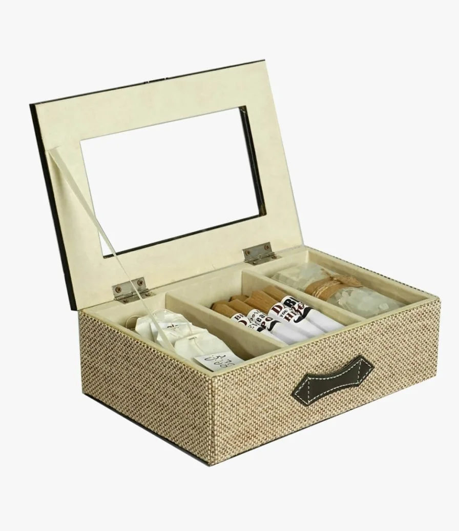 صندوق الأب - مجموعة هدايا الشوكولاتة والشاي