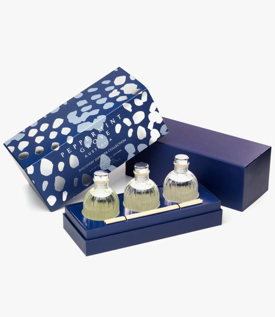 The Discovery Diffuser Collection Gift Set from Peppermint Grove 