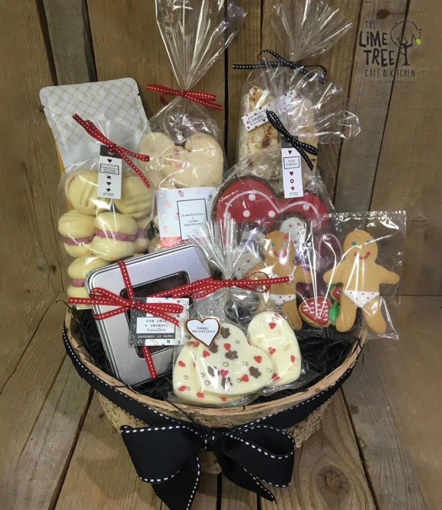 Love Me Like You Do Valentine's Gift Basket by The Lime Tree Cafe