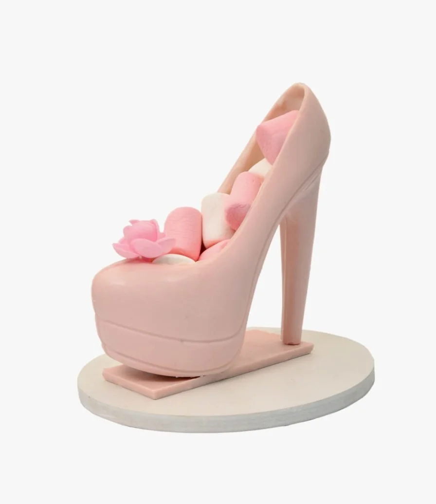 حلوى الحذاء الوردي من إن جي دي