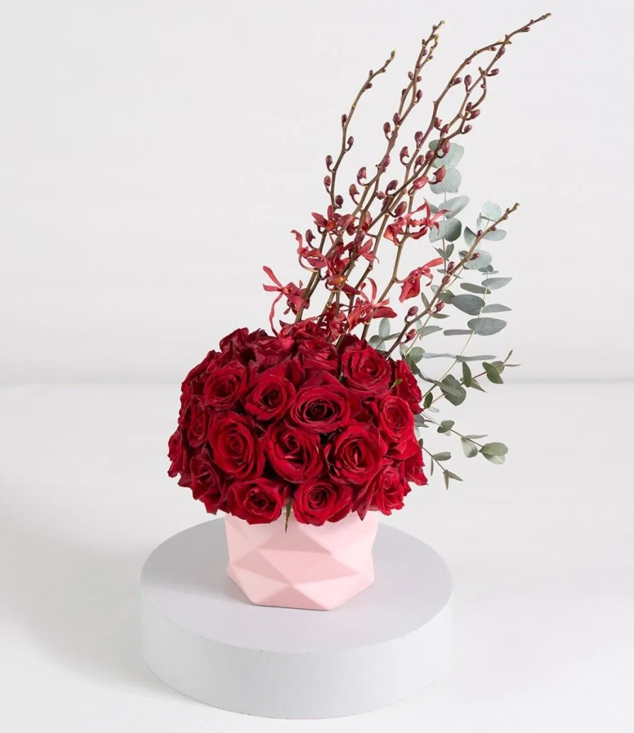 The Red Collection Flower Arrangement
