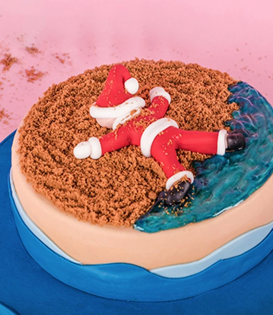 The Sandy Santa Cake by SugarMoo