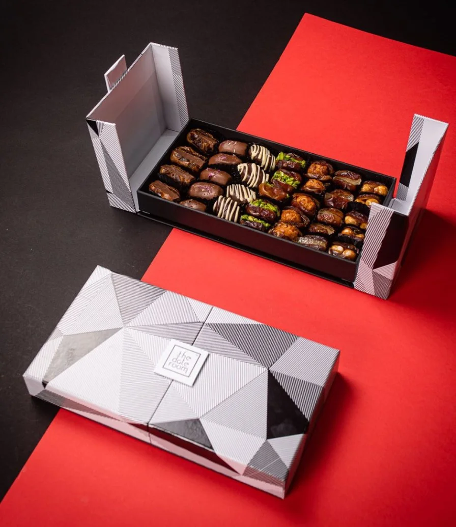The Vivid Eid Box with stuffed dates & Dates Chocolates By The Date Room