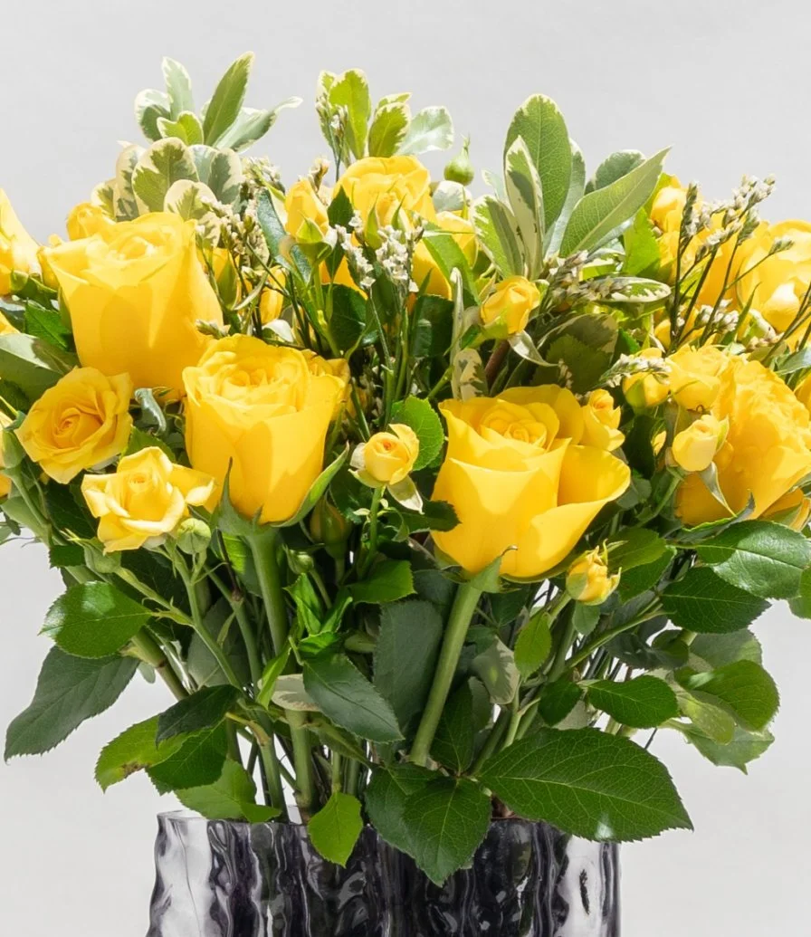 The Yellow Roses Arrangement