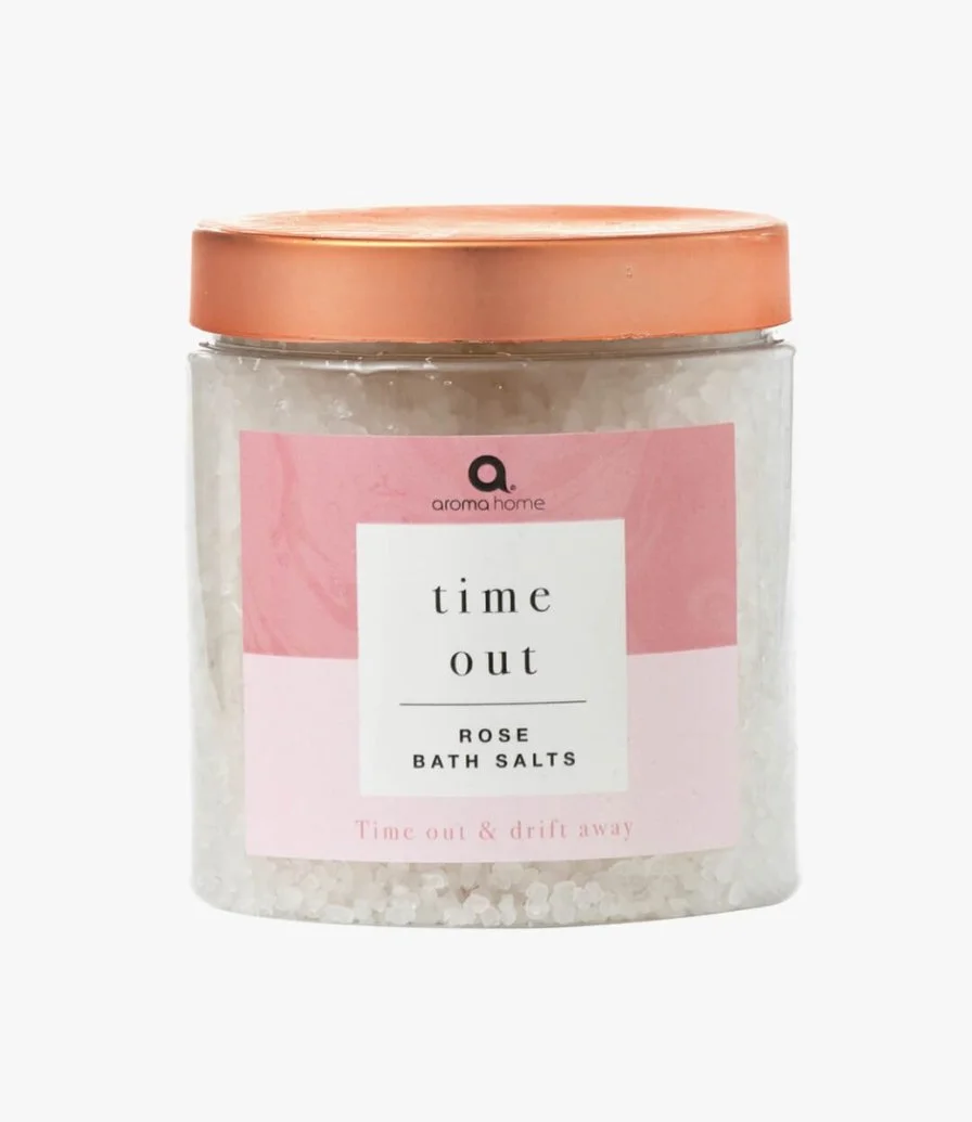 Time Out Rose Bath Salts - Infused With Rose Fragrance By Aroma Home