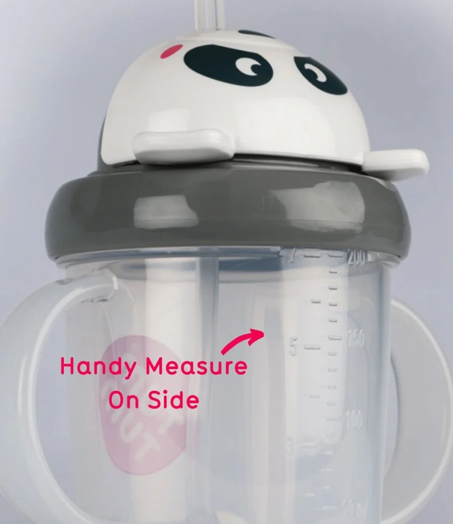 Tippy Up Cup With Weighted Straw (Series 3) - Panda