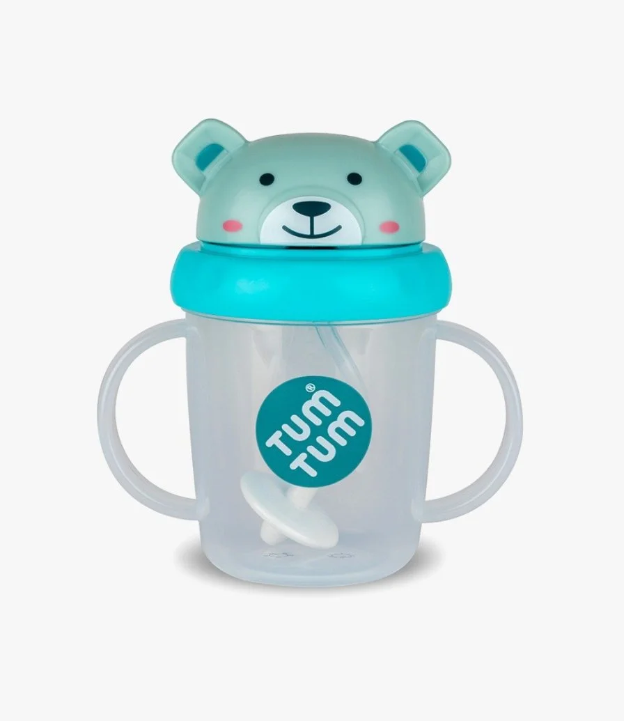 Tippy Up Cup With Weighted Straw (Series 3) - Teal 