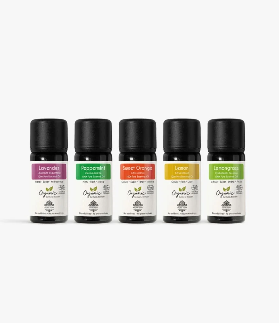 Top 5 Essential Oil Gift Set by Aroma Tierra