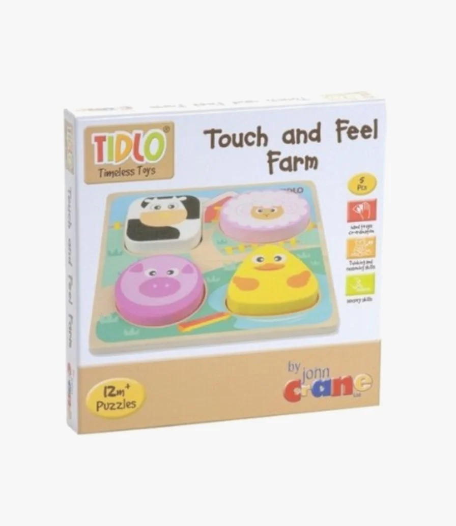 Touch And Feel Puzzle - Farm by Tidlo