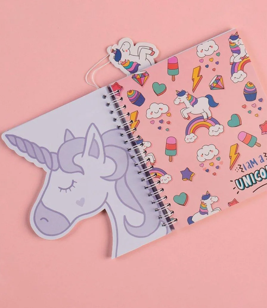 Trendy Wire Notebook Unicorn