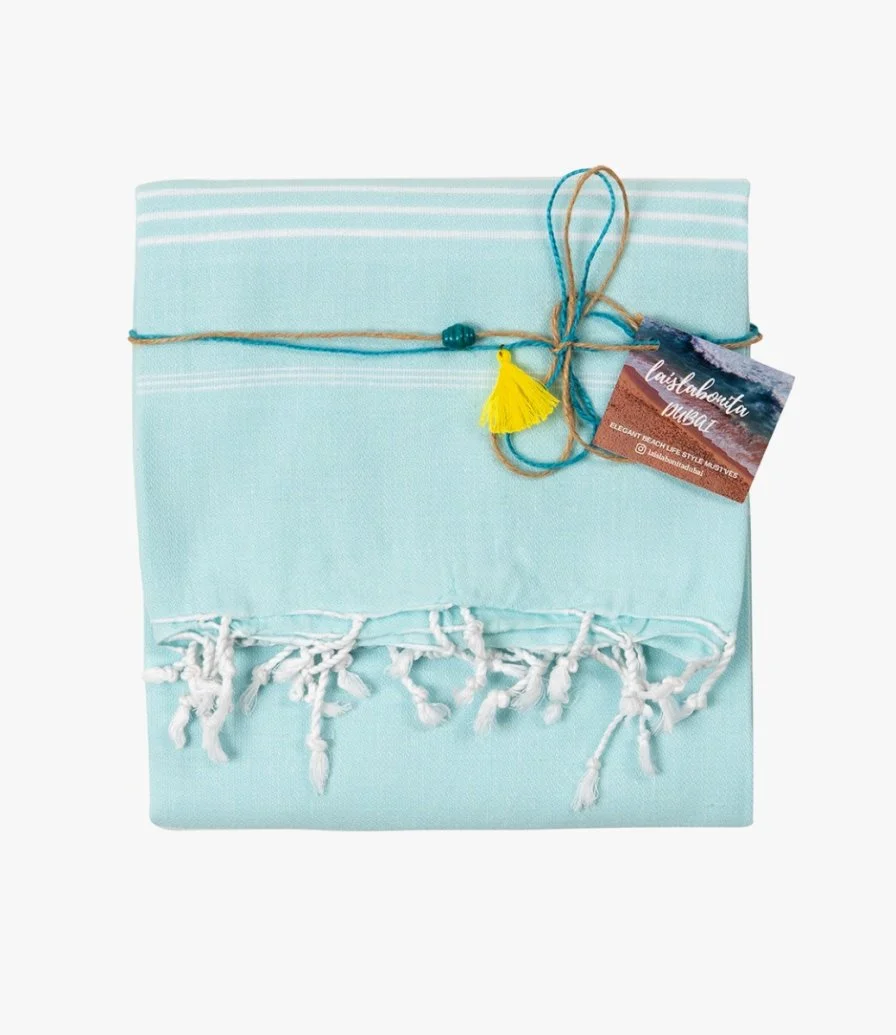 Turkish Peshtemal Beach Towels - Unique Mint By Laislabonita