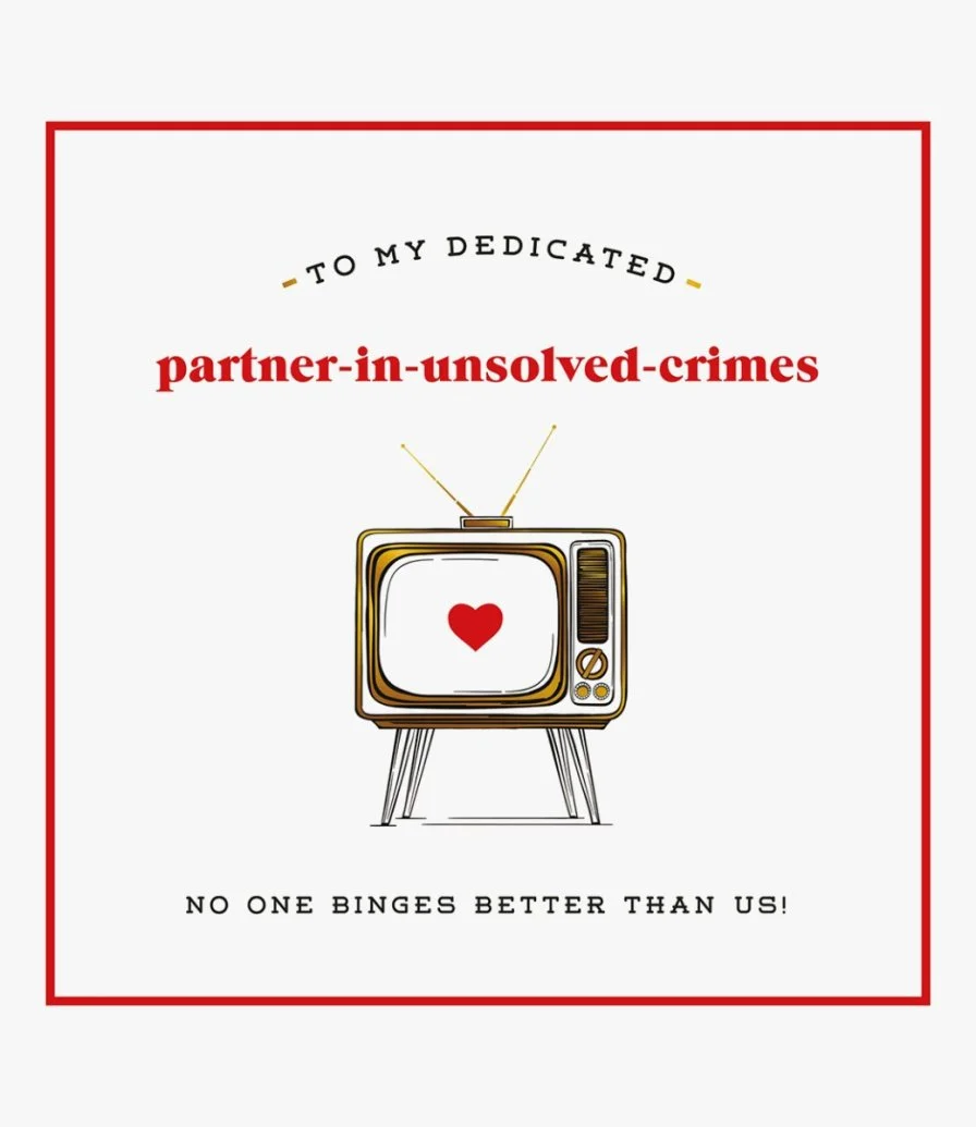 TV Partner-In-Unsolved-Crimes Valentine's Day Card