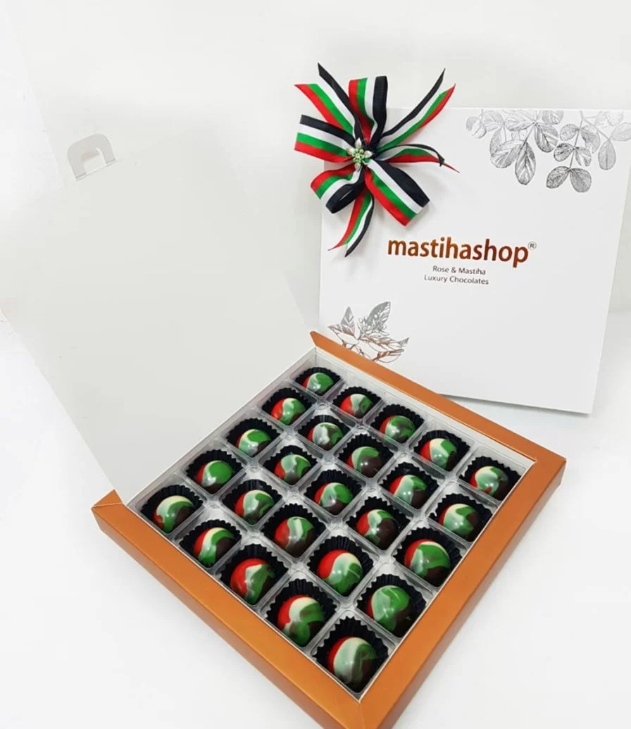 UAE Flag Truffle Box by Mastiha