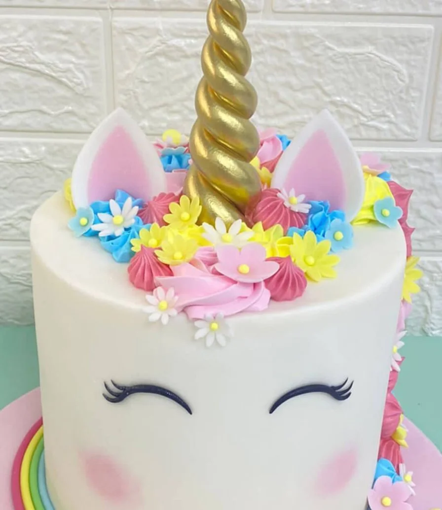 Unicorn Theme Cake Big by Celebrating Life Bakery