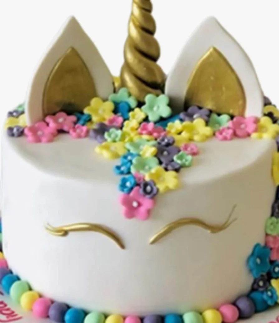 Unicorn Theme Cake Small by Celebrating Life Bakery