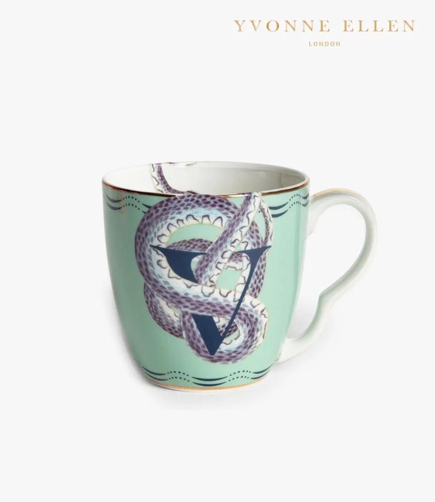 V - Alphabet Mug - viper by Yvonne Ellen