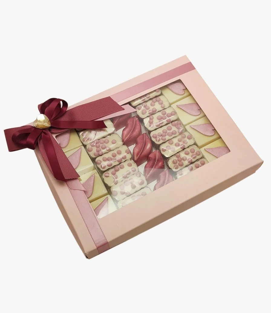 Valentine Chocolate kisses Box by Chez Hilda