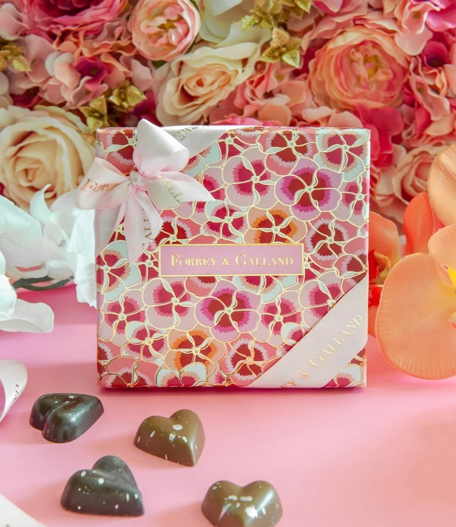 Valentine's Chocolate Box 9 Pieces by Forrey & Galland