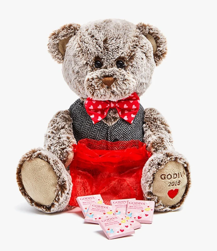 Valentine's Day 2018 Limited Edition Plush Teddy Bear with Chocolate Naps 