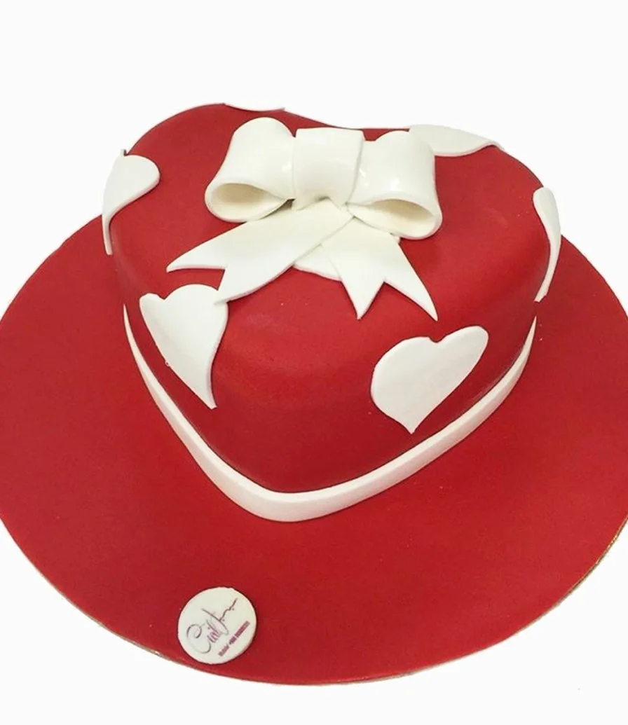 Valentine's Day 3D Heart-shaped Cake by Cecil