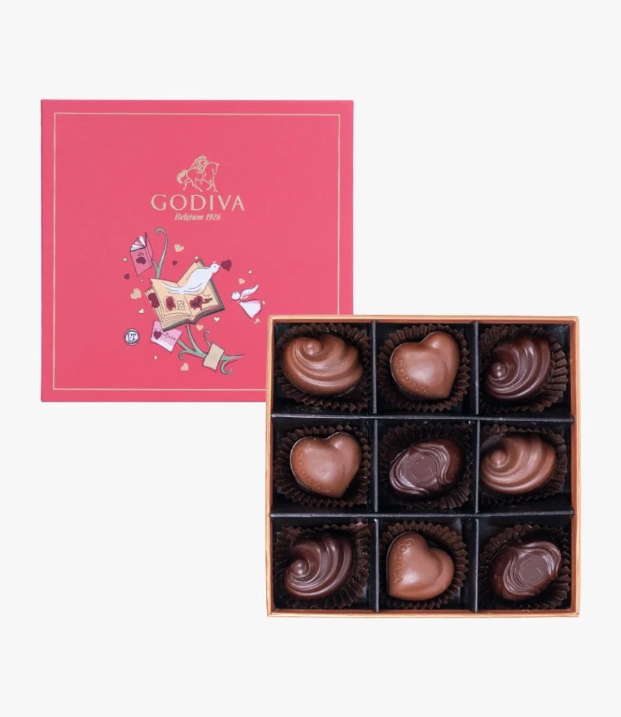 Pink chocolate Assortment Box by Godiva